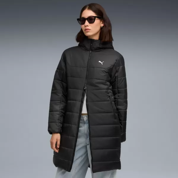  Dámsky kabát PUMA ESS HOODED PADDED PARKA 685232-01 ČIERNA 