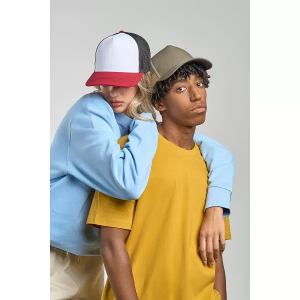  Čiapka ATLANTIS | Rapper Canvas-S NAVY/BURGUNDY/KHAKI 