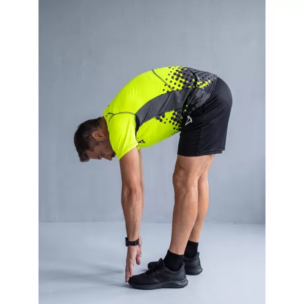  Pánska prémiová funkčná kompresná košeľa ALTISPORT VOJ/ALM109TR04 FLUO ŽLTÁ 