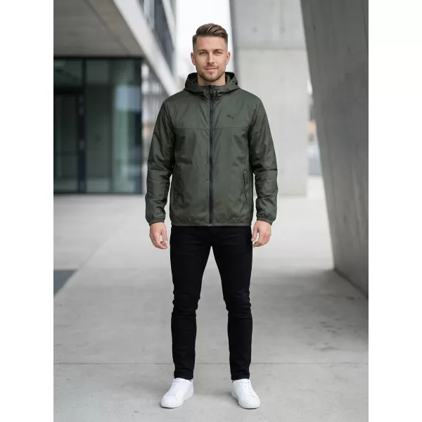  Pánska vetrovka PUMA ESS REGULAR WINDBREAKER 684625-70 ZELENÁ 