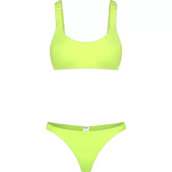 Dámske bikiny - najvyššia časť NORDBLANC NBSSS8209 ŽLTÝ 