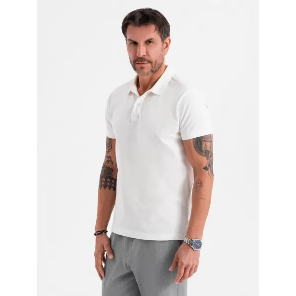  Pánska polokošeľa OMBRE OM-POSS-0103 ECRU 
