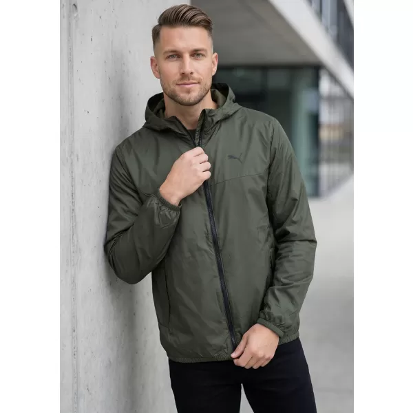  Pánska vetrovka PUMA ESS REGULAR WINDBREAKER 684625-70 ZELENÁ 