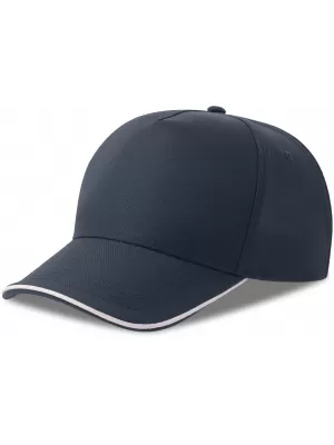 Čiapka ATLANTIS | Recy Five Piping WHITE/NAVY