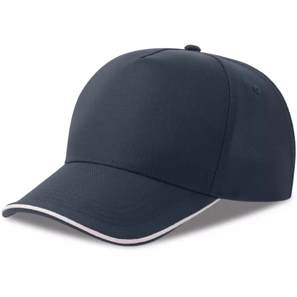  Čiapka ATLANTIS | Recy Five Piping WHITE/NAVY 