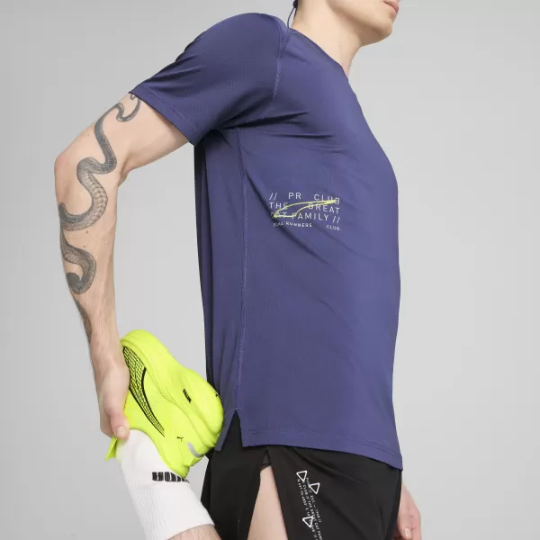  Tričko PUMA EVERYDAY KNIT PERF SS TEE? M 526631_46 MODRÝ KRYŠTÁL 