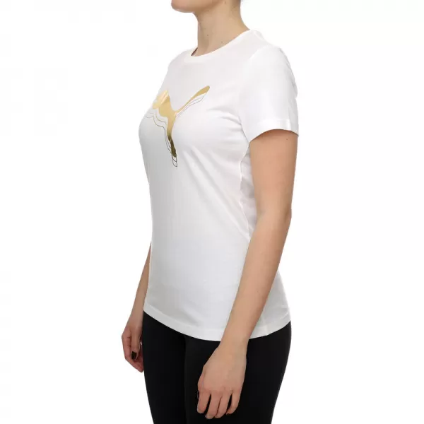  Tričko PUMA ESS METALLIC TEE 684995-52 BIELY 