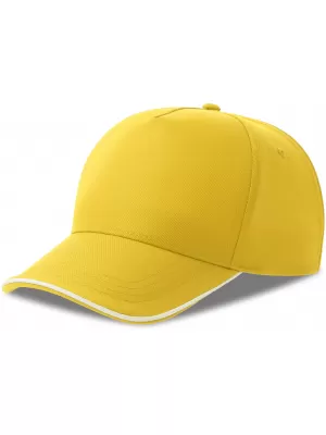 Čiapka ATLANTIS | Recy Five Piping YELLOW/WHITE