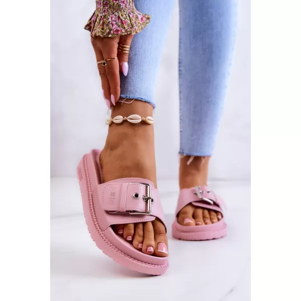  Dámske módne šľapky BIG STAR JJ274A308 RUŽOVÁ Big Star Shoes 