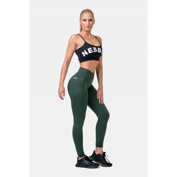  Klasické HERO legíny s vysokým pásom 570 DARK GREEN Nebbia 