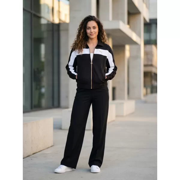  Dámska bunda PUMA T7 RELAXED TRACK JACKET 632137-01 ČIERNY 