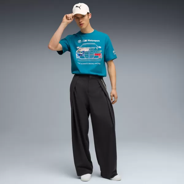  Tričko PUMA BMW MMS BOLD GRAPHIC TEE 632914-06 MODRÝ 