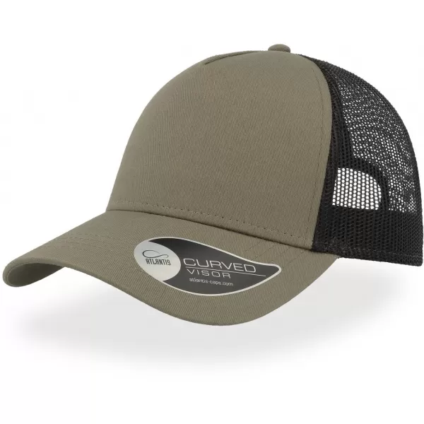  Čiapka ATLANTIS | Rapper Cotton OLIVE/BLACK 