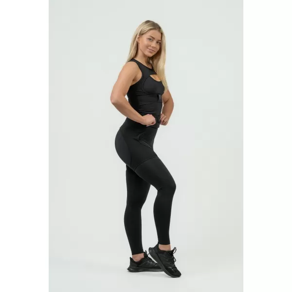  Dámske športové legíny s INTENSE Mesh 838 BLACK Nebbia 