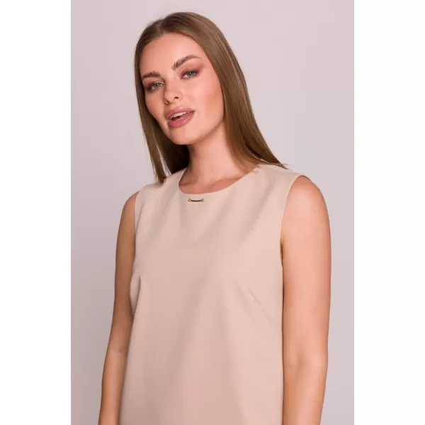  Šaty STYLOVE S408 BÉŽOVÁ 