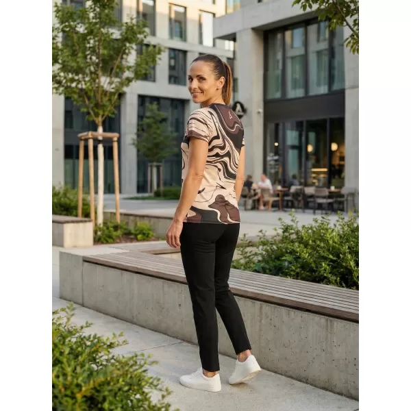  Dámske prémiové funkčné tričko ALTISPORT VOJ/ALW099TR01 HNEDÁ 