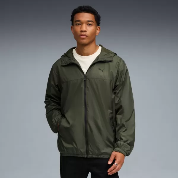 Pánska vetrovka PUMA ESS REGULAR WINDBREAKER 684625-70 ZELENÁ 