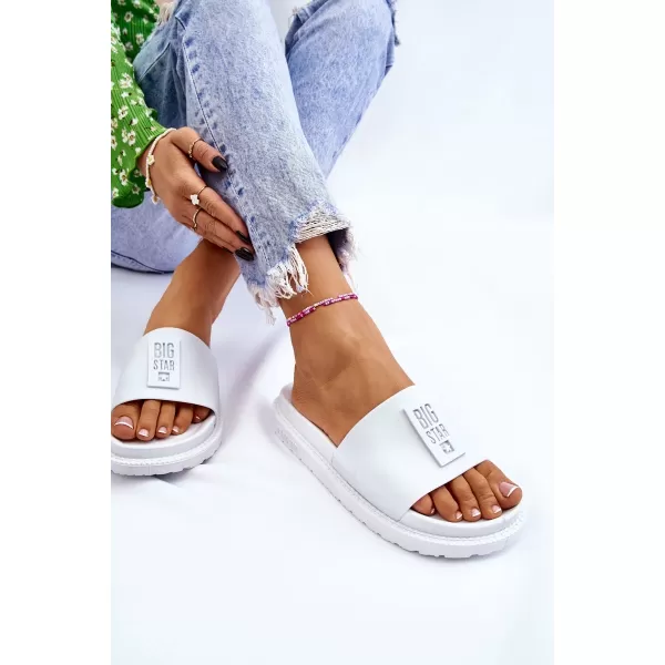  Dámske šľapky BIG STAR LL274428 BIELA ​​Big Star Shoes 