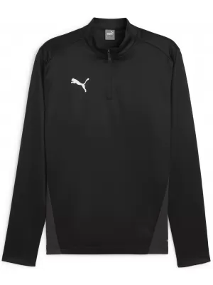 Tričko PUMA TEAMGOAL TRAINING 1/4 ZIP TO 658629_03 PUMA ČIERNA/BIELA/TMAVO ŠEDÁ