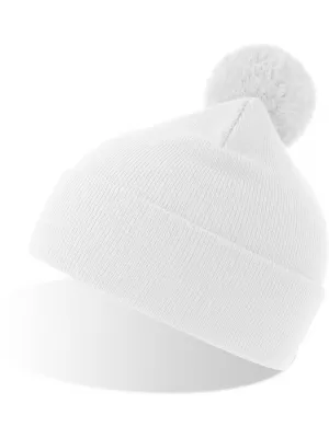 Čiapka ATLANTIS | Wind-S Pompom WHITE