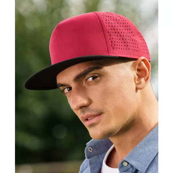  Čiapka ATLANTIS | Bank Five-S BURGUNDY/BLACK 