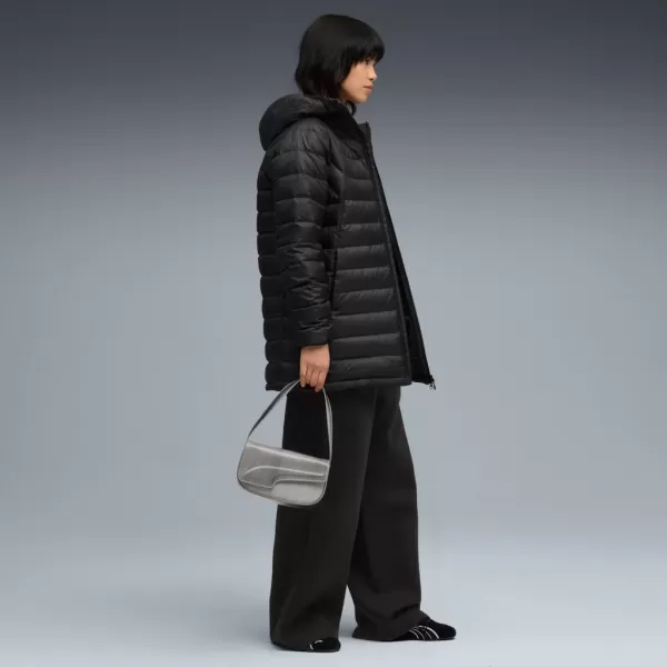  Dámska bunda PUMA PACKLITE HOODED DOWN COAT 685235-01 ČIERNA 