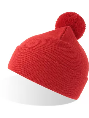 Čiapka ATLANTIS | Wind-S Pompom RED