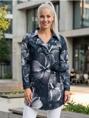 Dámska prémiová bunda ALTISPORT VOJ/ALW102MI05 ČIERNOBIELY
