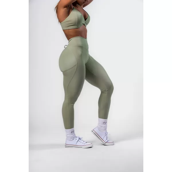  Formujúce legíny so šnurovaním STRONG BEAUTY 426 LIGHT GREEN Nebbia 