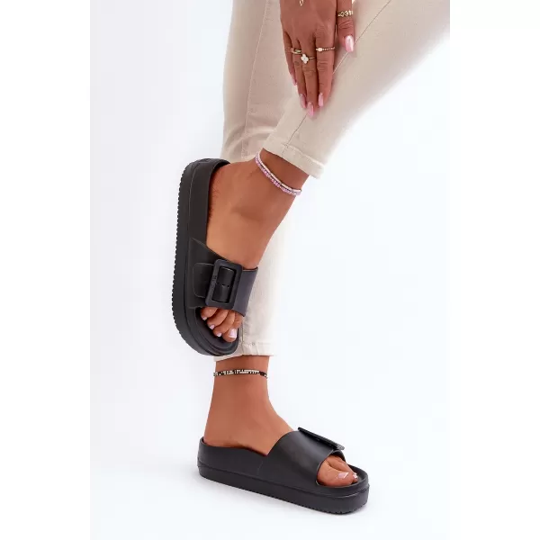  Dámske šľapky BIG STAR NN274A662 ČIERNA Big Star Shoes 