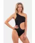 Asymetrické monokiny na jedno rameno 459 BLACK Nebbia