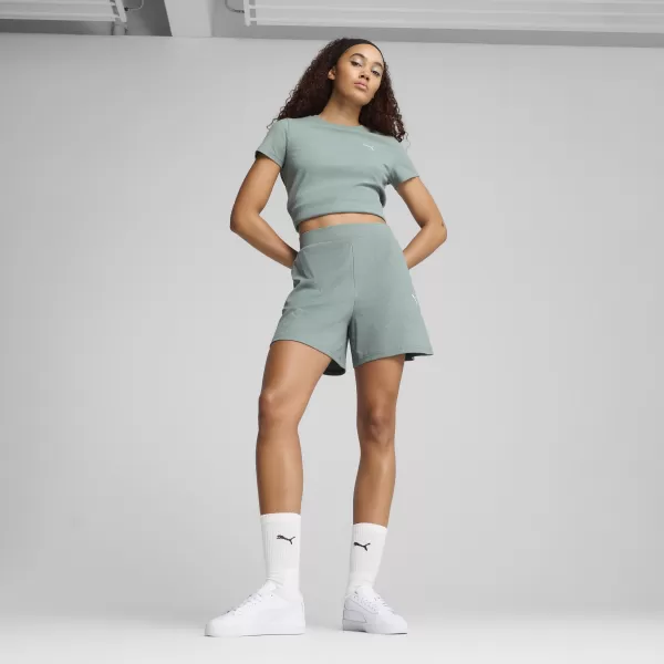  Dámske šortky PUMA ESS ELEVATED SHORTS 685026_30 ZELENÝ MESIAC 