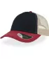 Čiapka ATLANTIS | Rapper Canvas NAVY/BURGUNDY/BEIGE