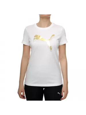 Tričko PUMA ESS METALLIC TEE 684995-52 BIELY