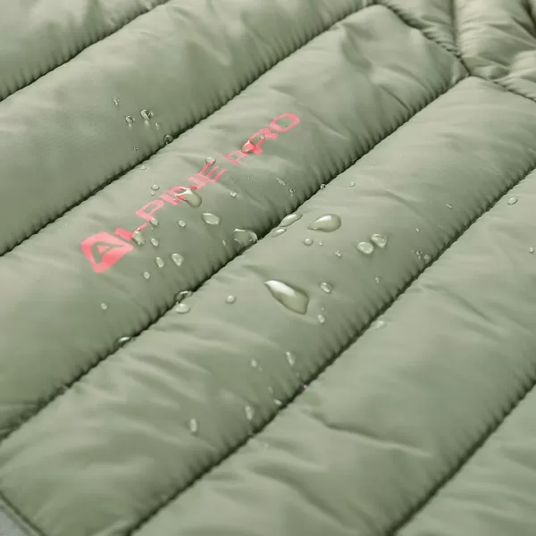  Dámska obojstranná bunda ALPINE PRO EROMA ZELENÁ 