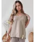 Dámske tričko DSTREET SHINE LOVE RY2911 BÉŽOVÁ