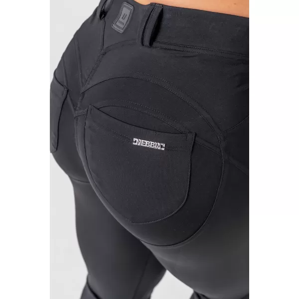  Legíny Flared Bubble Butt 2.0 POWER LIFT 308 BLACK Nebbia 