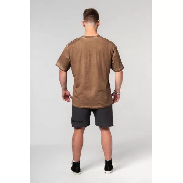  Vyprané oversized tričko HERITAGE 355 SVETLO HNEDÁ Nebbia 