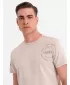 Pánske tričko OMBRE OM-TSWT-0202 BÉŽOVÁ