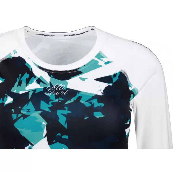  Dámsky funkčný prémiový crop top ALTISPORT VOJ/ALW110TR04 MODRÁ A BIELA 