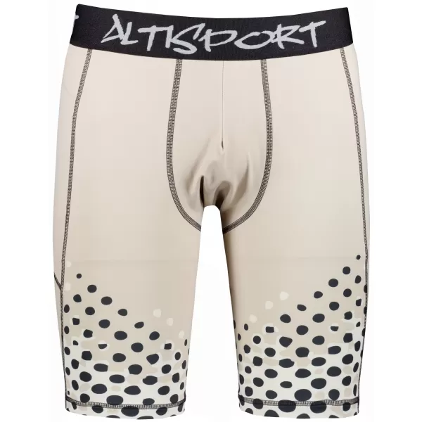  Pánske športové legíny nad kolená premium ALTISPORT VOJ/ALM109LEG02 SVETLO HNEDÁ 