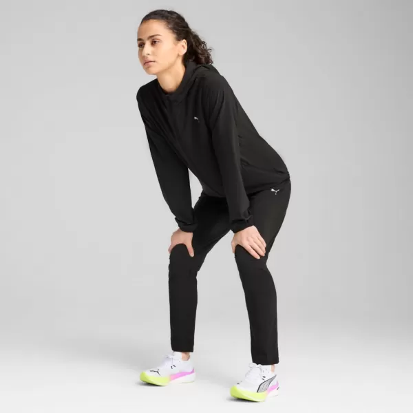  Dámska bunda PUMA RUN VELOCITY WOVEN JACKET W 526584-01 ČIERNY 