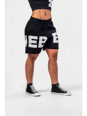 Šortky MUSCLE MOMMY 624 BLACK Nebbia 6 Inch Sweat