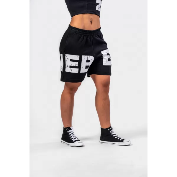  Šortky MUSCLE MOMMY 624 BLACK Nebbia 6 Inch Sweat 