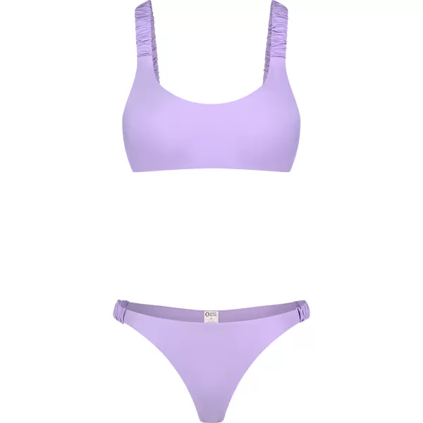  Dámske bikiny - najvyššia časť NORDBLANC NBSSS8209 FIALOVÝ 