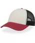 Čiapka ATLANTIS | Rapper Canvas-S WHITE/BURGUNDY/BLACK