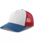 Čiapka ATLANTIS | Rapper Cotton-S WHITE/RED/ROYAL