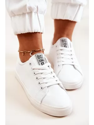 Dámske kožené tenisky BIG STAR JJ274311 BIELA ​​Big Star Shoes