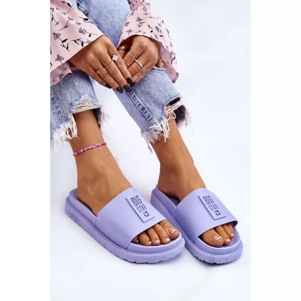  Dámske módne šľapky BIG STAR JJ274A304 FIALOVÁ Big Star Shoes 