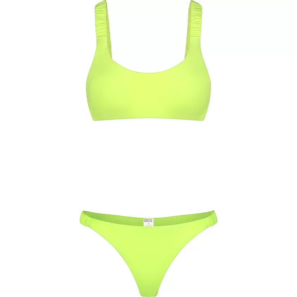  Dámske bikiny - spodná časť NORDBLANC NBSSS8239 ŽLTÝ 